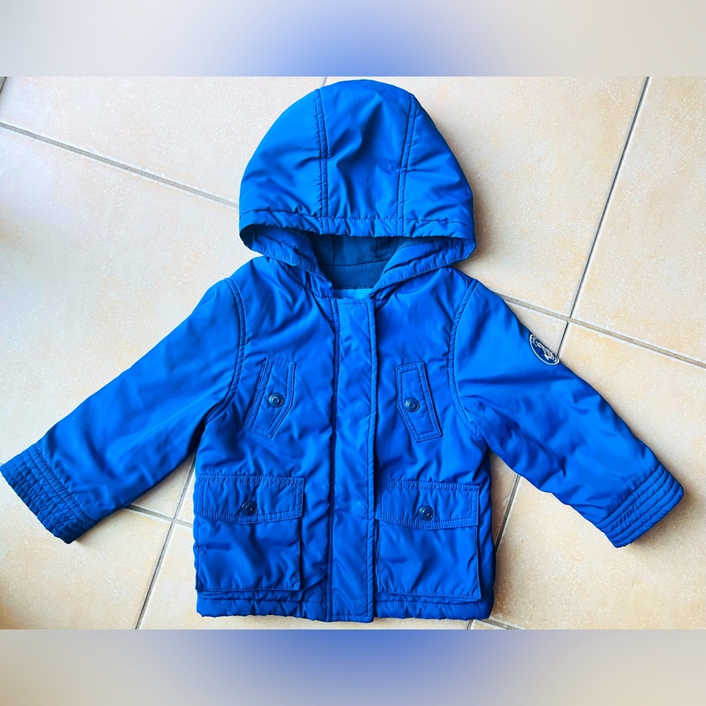 Jacadi Blue Hooded Jacket - perfect condition.